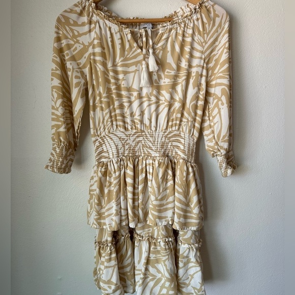 Anthropologie Patrons Of Peace Baby Mini Dress Tiered Ruffle Stretched - Picture 4 of 12